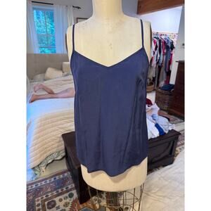 Lilly Pulitzer 100% silk tank top women’s sz xs navy